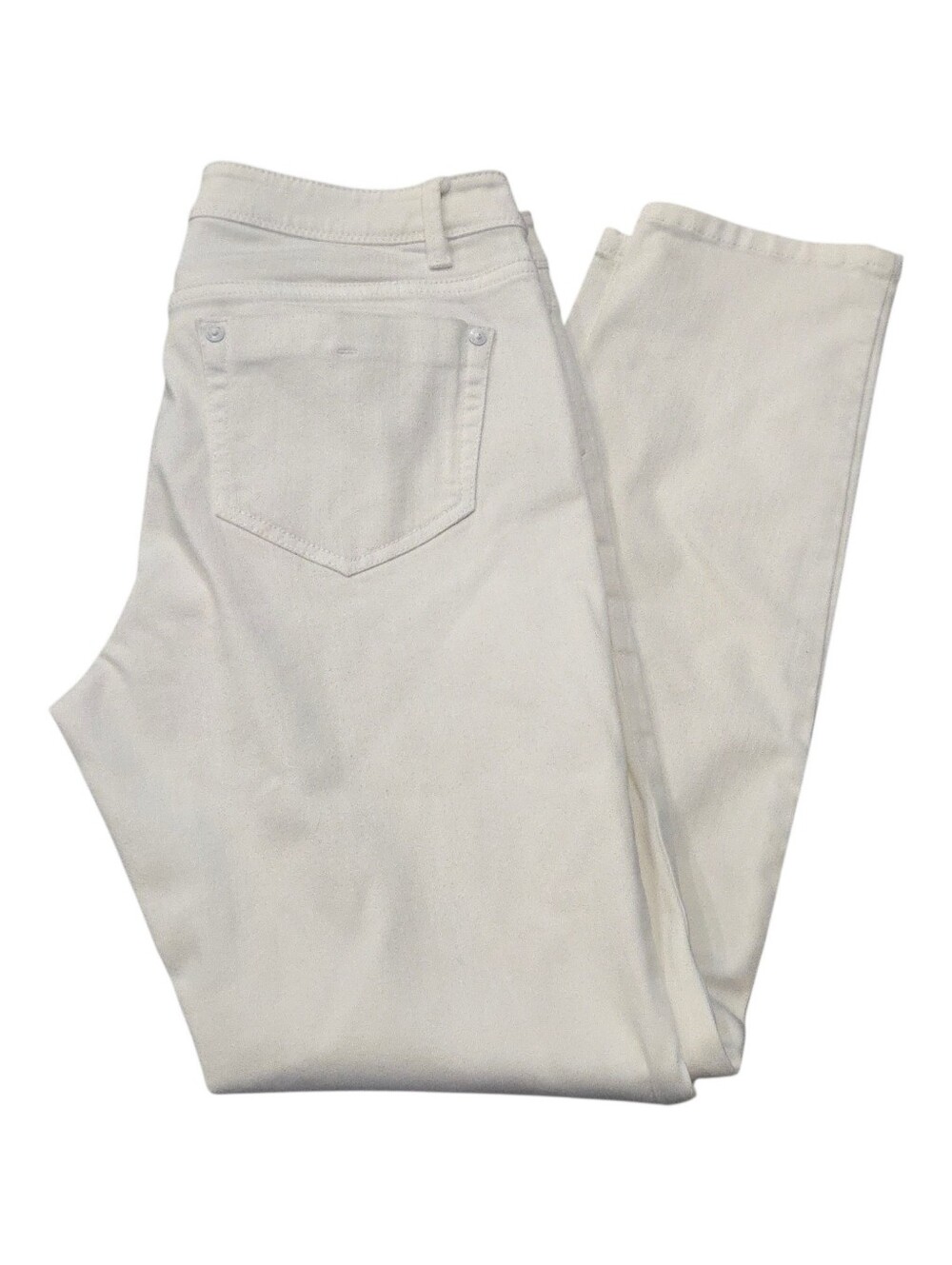 J.jill Denim, Ankle Length, White, Mid Rise Jeans Size 6